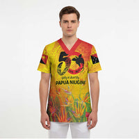 Papua New Guinea Unity in Diversity Scrub Top 50th Indipendens Papua Niugini - Polynesian Pride