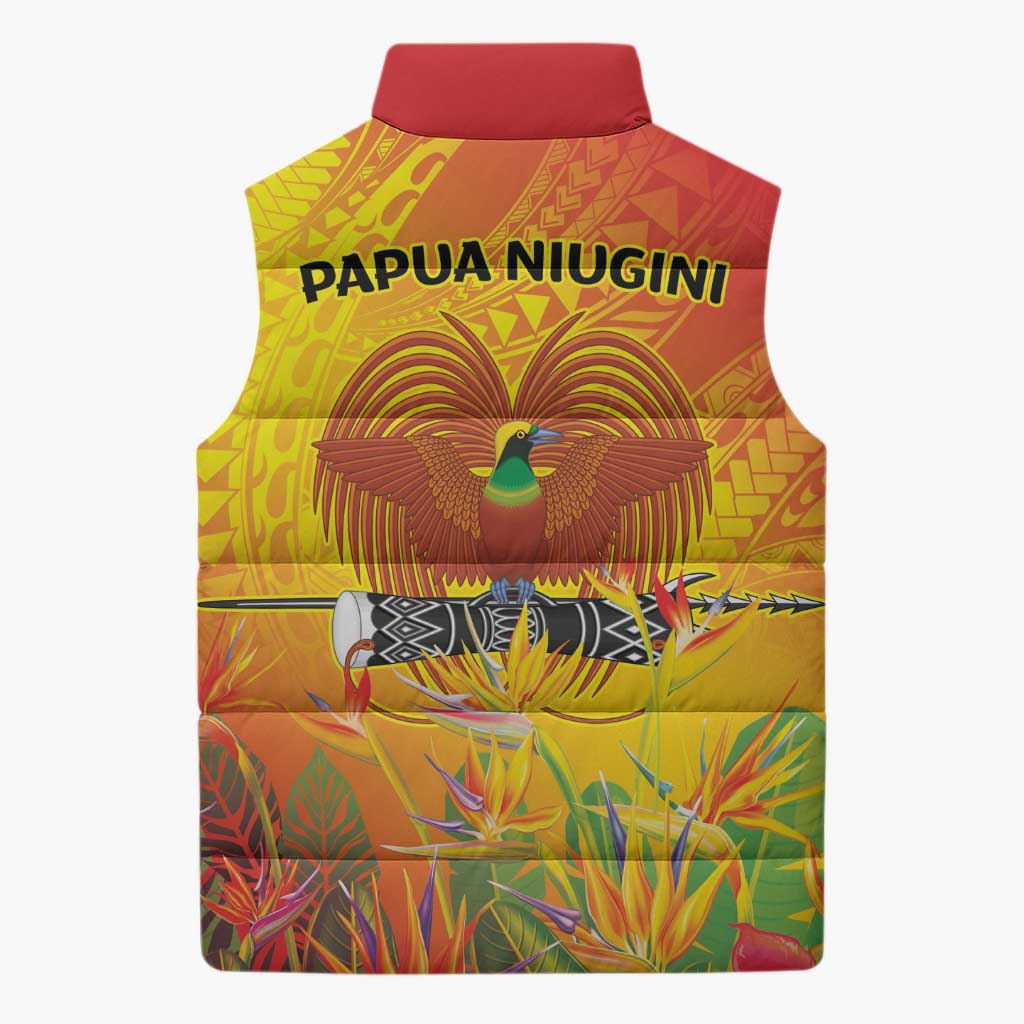 Papua New Guinea Unity in Diversity Sleeveless Puffer Jacket 50th Indipendens Papua Niugini LT9 - Polynesian Pride