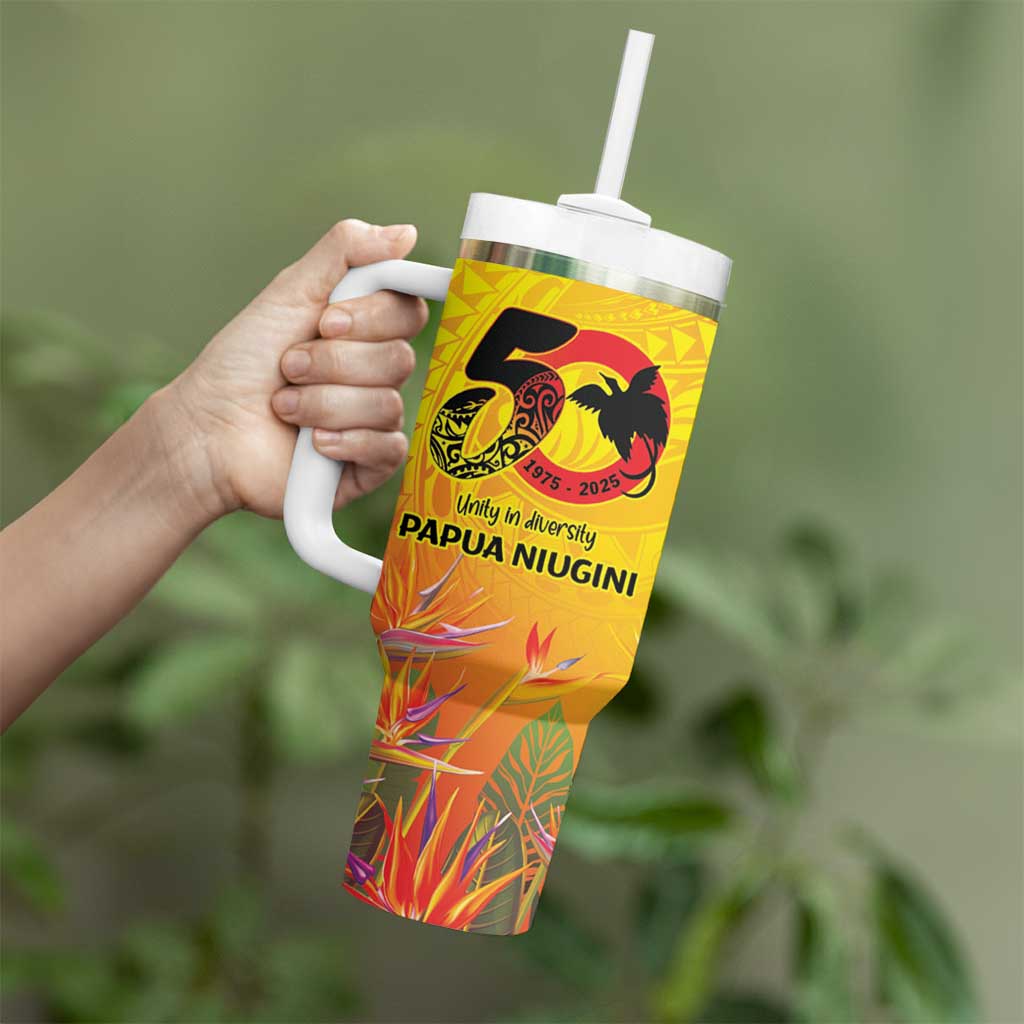 Papua New Guinea Unity in Diversity Tumbler With Handle 50th Indipendens Papua Niugini