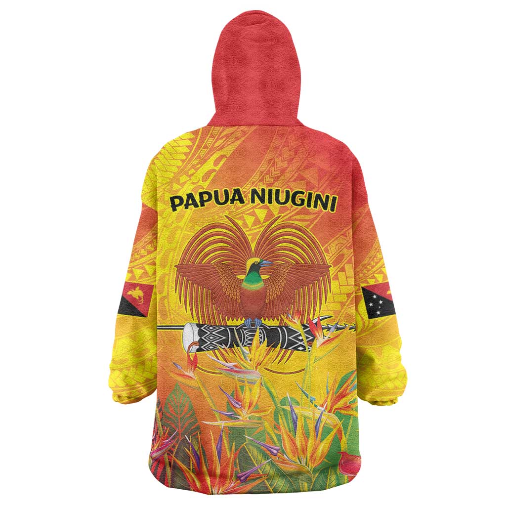 Papua New Guinea Unity in Diversity Wearable Blanket Hoodie 50th Indipendens Papua Niugini