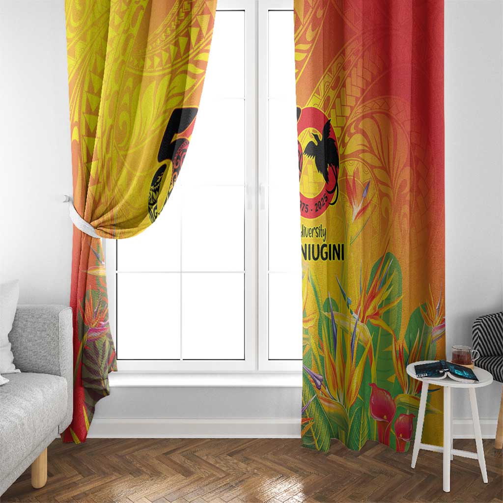 Papua New Guinea Unity in Diversity Window Curtain 50th Indipendens Papua Niugini