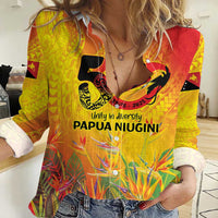 Papua New Guinea Unity in Diversity Women Casual Shirt 50th Indipendens Papua Niugini