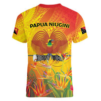 Papua New Guinea Unity in Diversity Women V-Neck T-Shirt 50th Indipendens Papua Niugini