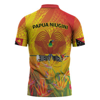 Papua New Guinea Unity in Diversity Zipper Polo Shirt 50th Indipendens Papua Niugini LT9 - Polynesian Pride