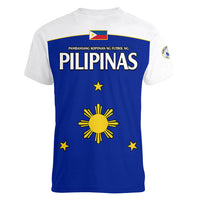 Philippines Concept Home Football Women V Neck T Shirt Pilipinas Flag White Style 2023 LT9 - Polynesian Pride