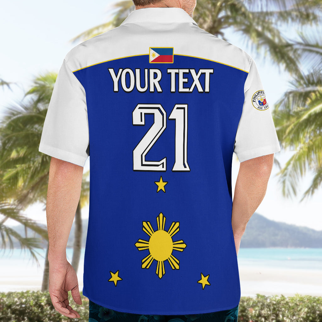 (Custom Text And Number) Philippines Concept Home Football Hawaiian Shirt Pilipinas Flag White Style 2023 LT9 - Polynesian Pride
