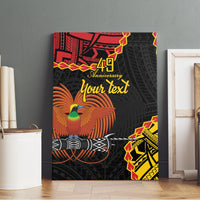 Personalised Papua New Guinea 49th Anniversary Canvas Wall Art Hapi De bilong Indipendens Papua Niugini