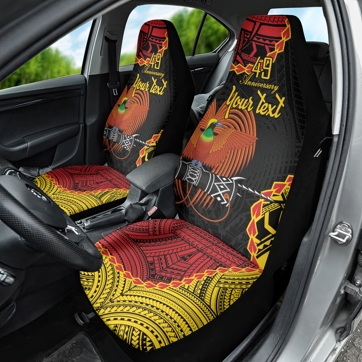 Personalised Papua New Guinea 49th Anniversary Car Seat Cover Hapi De bilong Indipendens Papua Niugini