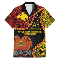 Personalised Papua New Guinea 49th Anniversary Family Matching Mermaid Dress and Hawaiian Shirt Hapi De bilong Indipendens Papua Niugini