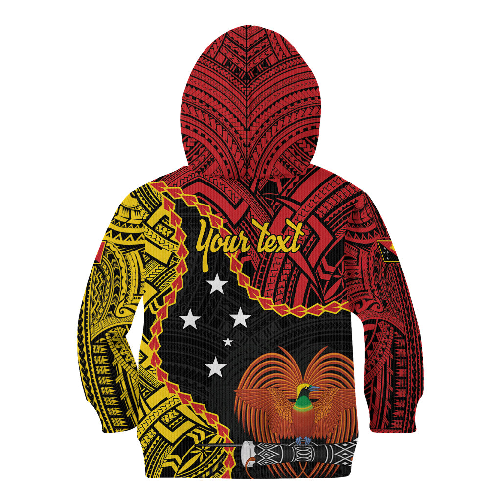Personalised Papua New Guinea 49th Anniversary Kid Hoodie Hapi De bilong Indipendens Papua Niugini LT9 - Polynesian Pride