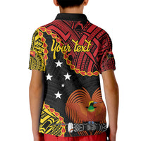 Personalised Papua New Guinea 49th Anniversary Kid Polo Shirt Hapi De bilong Indipendens Papua Niugini