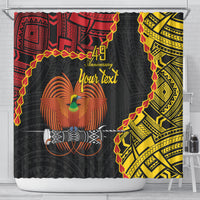 Personalised Papua New Guinea 49th Anniversary Shower Curtain Hapi De bilong Indipendens Papua Niugini
