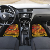 Personalised Papua New Guinea 49th Anniversary Car Mats Bird of Paradise Unity In Diversity