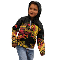 Personalised Papua New Guinea 49th Anniversary Kid Hoodie Bird of Paradise Unity In Diversity LT9 - Polynesian Pride