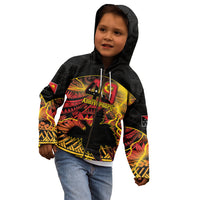 Personalised Papua New Guinea 49th Anniversary Kid Hoodie Bird of Paradise Unity In Diversity LT9 - Polynesian Pride