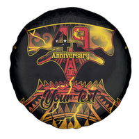 Personalised Papua New Guinea 49th Anniversary Spare Tire Cover Bird of Paradise Unity In Diversity LT9 - Polynesian Pride