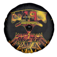 Personalised Papua New Guinea 49th Anniversary Spare Tire Cover Bird of Paradise Unity In Diversity LT9 - Polynesian Pride