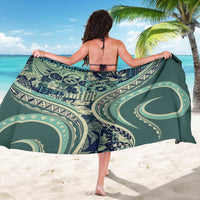 Hawaiian Hibiscus Tribal Vintage Motif Sarong Ver 1 LT9 - Polynesian Pride