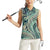 Hawaiian Hibiscus Tribal Vintage Motif Women Sleeveless Polo Shirt Ver 1