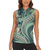 Hawaiian Hibiscus Tribal Vintage Motif Women Sleeveless Polo Shirt Ver 1