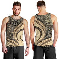 Hawaiian Hibiscus Tribal Vintage Motif Men Tank Top Ver 2