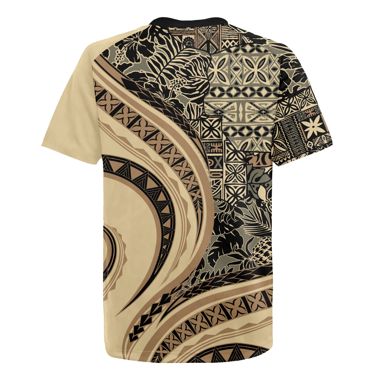 Hawaiian Hibiscus Tribal Vintage Motif Rugby Jersey Ver 2