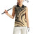 Hawaiian Hibiscus Tribal Vintage Motif Women Sleeveless Polo Shirt Ver 2