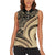 Hawaiian Hibiscus Tribal Vintage Motif Women Sleeveless Polo Shirt Ver 2