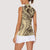 Hawaiian Hibiscus Tribal Vintage Motif Women Sleeveless Polo Shirt Ver 3