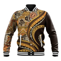 Hawaiian Hibiscus Tribal Vintage Motif Baseball Jacket Ver 4