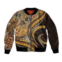 Hawaiian Hibiscus Tribal Vintage Motif Bomber Jacket Ver 4