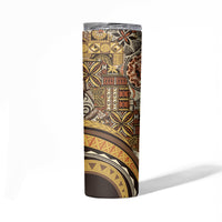 Hawaiian Hibiscus Tribal Vintage Motif Skinny Tumbler Ver 4