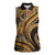 Hawaiian Hibiscus Tribal Vintage Motif Women Sleeveless Polo Shirt Ver 4