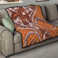 Hawaiian Hibiscus Tribal Vintage Motif Quilt Ver 5