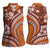 Hawaiian Hibiscus Tribal Vintage Motif Women Sleeveless Polo Shirt Ver 5