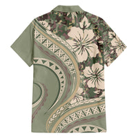 Hawaiian Hibiscus Tribal Vintage Motif Family Matching Tank Maxi Dress and Hawaiian Shirt Ver 6