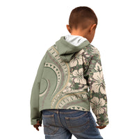 Hawaiian Hibiscus Tribal Vintage Motif Kid Hoodie Ver 6 LT9 - Polynesian Pride