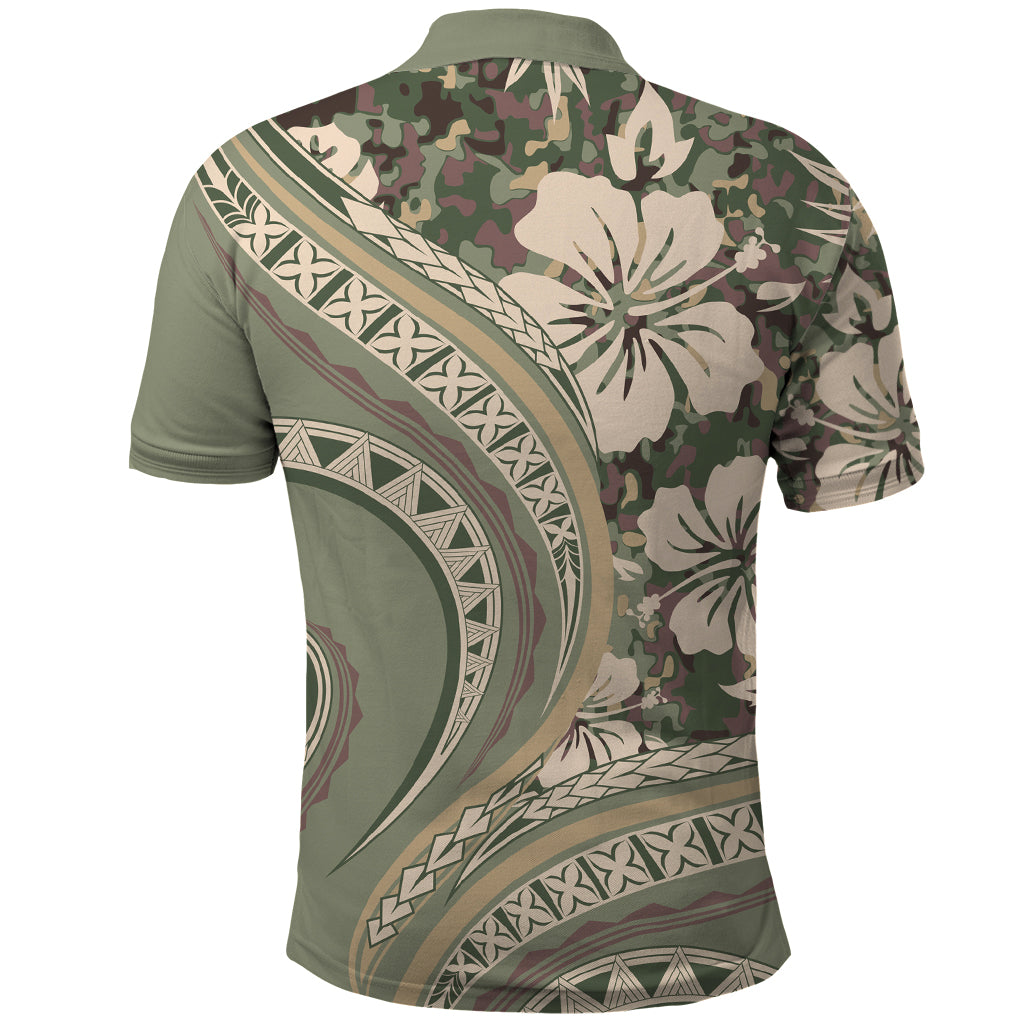 Hawaiian Hibiscus Tribal Vintage Motif Polo Shirt Ver 6