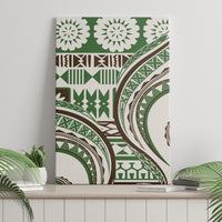 Hawaiian Hibiscus Tribal Vintage Motif Canvas Wall Art Ver 7