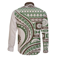 Hawaiian Hibiscus Tribal Vintage Motif Family Matching Tank Maxi Dress and Hawaiian Shirt Ver 7