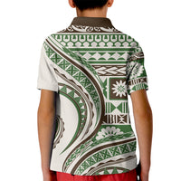 Hawaiian Hibiscus Tribal Vintage Motif Kid Polo Shirt Ver 7