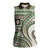 Hawaiian Hibiscus Tribal Vintage Motif Women Sleeveless Polo Shirt Ver 7