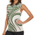 Hawaiian Hibiscus Tribal Vintage Motif Women Sleeveless Polo Shirt Ver 7