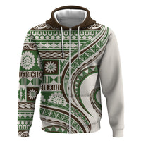 Hawaiian Hibiscus Tribal Vintage Motif Zip Hoodie Ver 7
