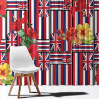Hawaii Hibiscus Lei Window Curtain Hawaiian Flag Motif