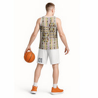 Hawaii Lokelani Pikake Lei Basketball Jersey Hawaiian Flag Motif