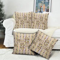 Hawaii Lokelani Pikake Lei Pillow Cover Hawaiian Flag Motif