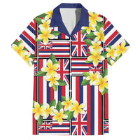 Hawaii Plumeria Lei Hawaiian Shirt Hawaiian Flag Motif