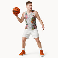 Hawaii Tropical Twist Lei Basketball Jersey Hawaiian Flag Motif