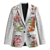 Hawaii Tropical Twist Lei Blazer Hawaiian Flag Motif